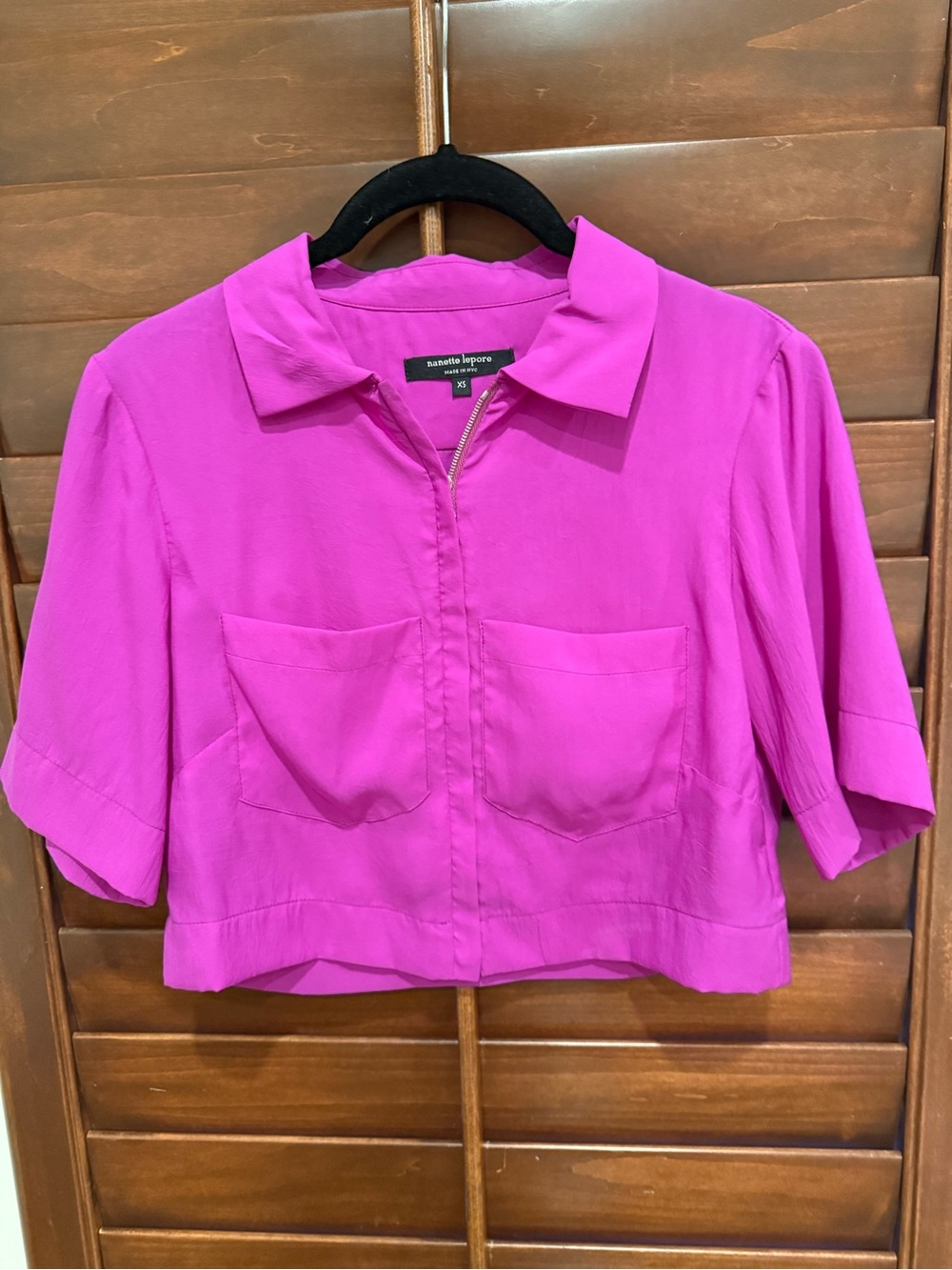 Nanette Lepore Fuchsia Crop Top XS